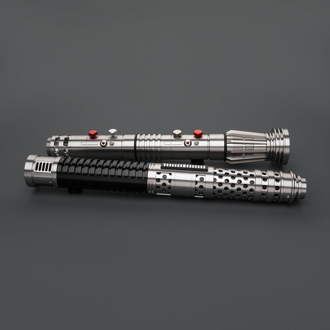 DamienSaber Lightsaber Maul & Asajj Ventress Light Saber Splitable Double Blades Hilt 63.5CM