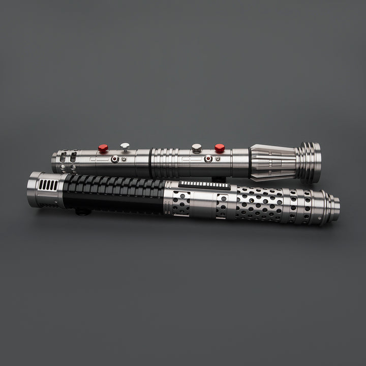 DamienSaber Lightsaber Maul & Asajj Ventress Light Saber Splitable Double Blades Hilt 63.5CM