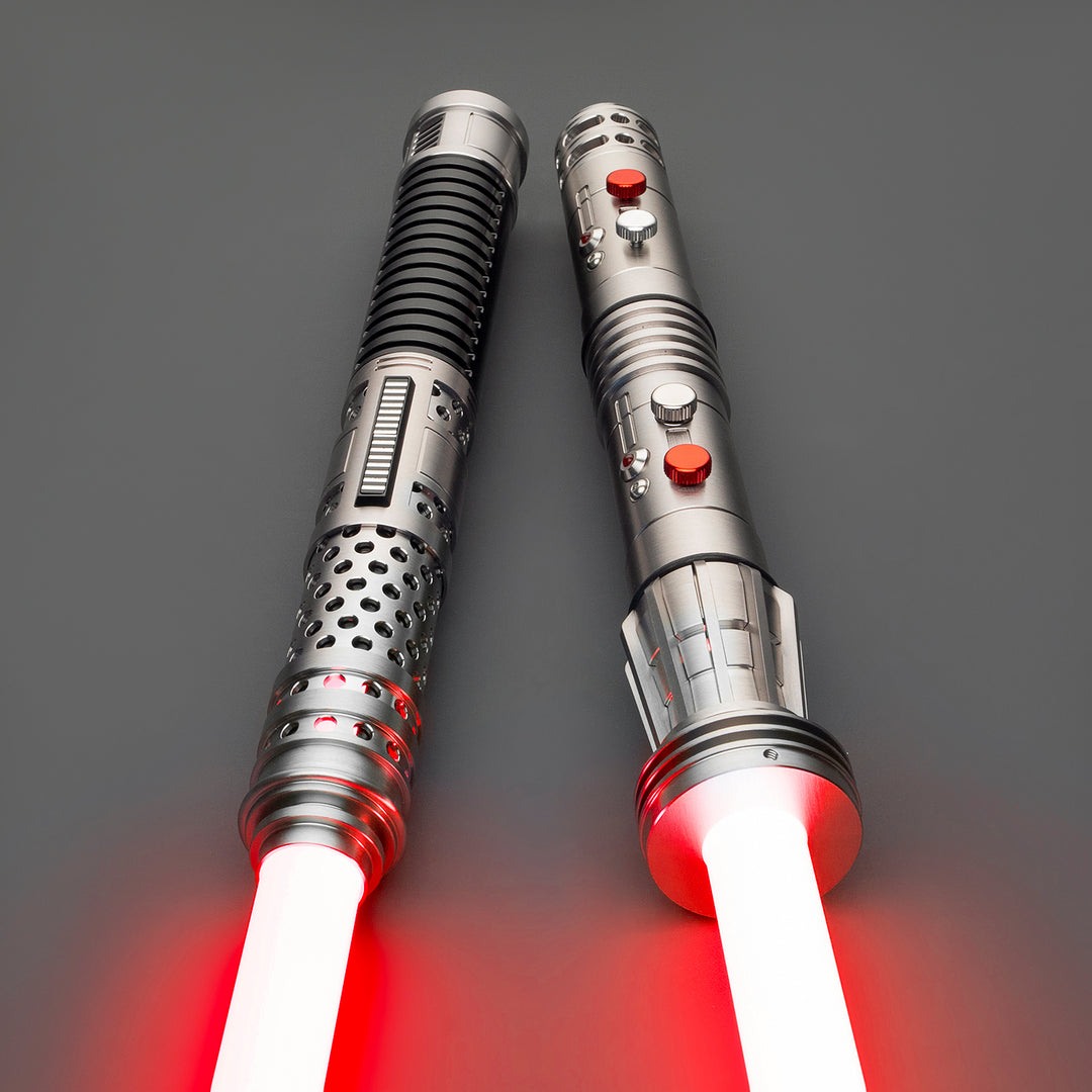 DamienSaber Lightsaber Maul & Asajj Ventress Light Saber Splitable Double Blades Hilt 63.5CM