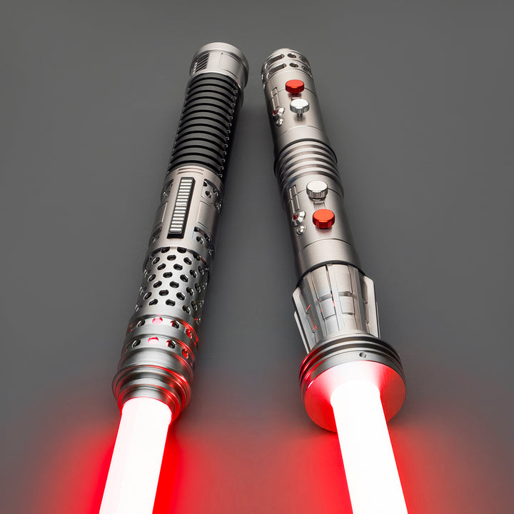DamienSaber Lightsaber Maul & Asajj Ventress Light Saber Splitable Double Blades Hilt 63.5CM