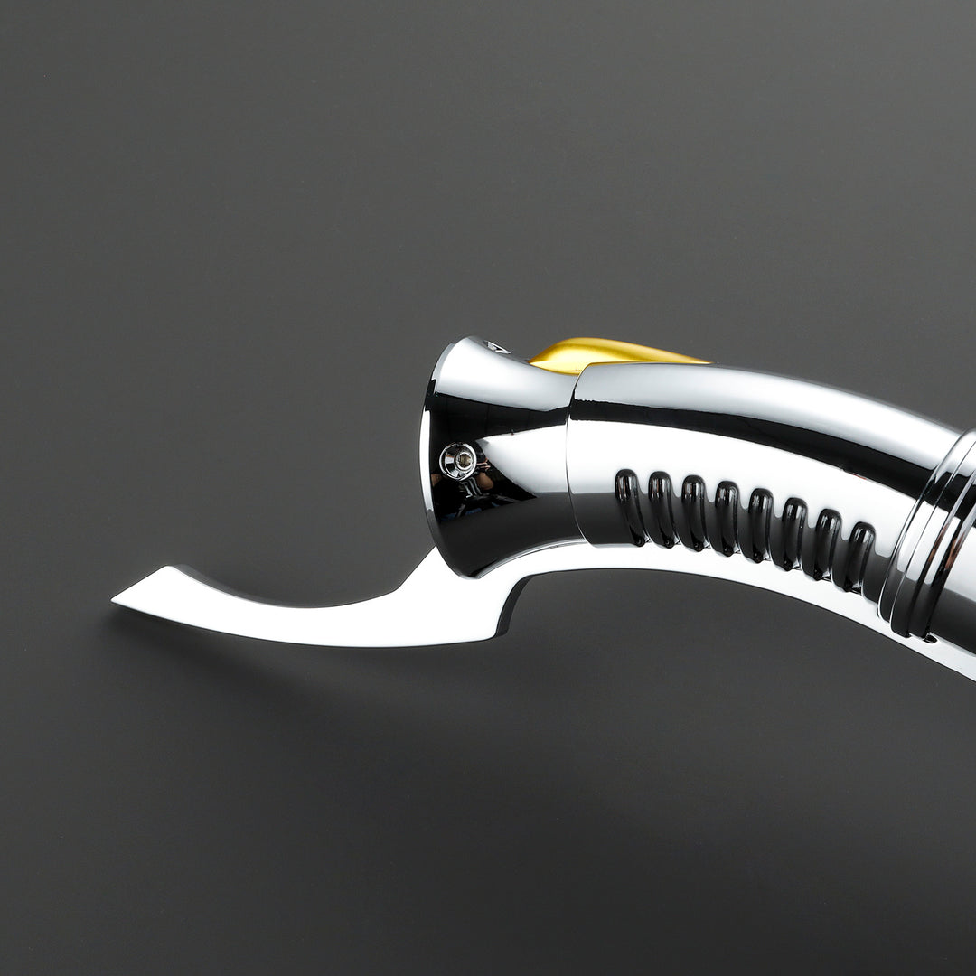 DamienSaber Lightsaber Dooku Red Light Saber Xenopixel V3 Core Proffie2.2 Curved Hilt 32CM