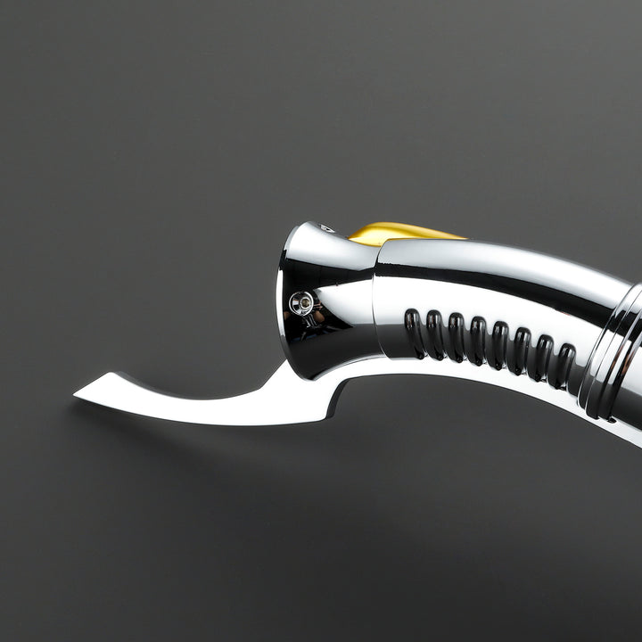 DamienSaber Lightsaber Dooku Red Light Saber Xenopixel V3 Core Proffie2.2 Curved Hilt 32CM