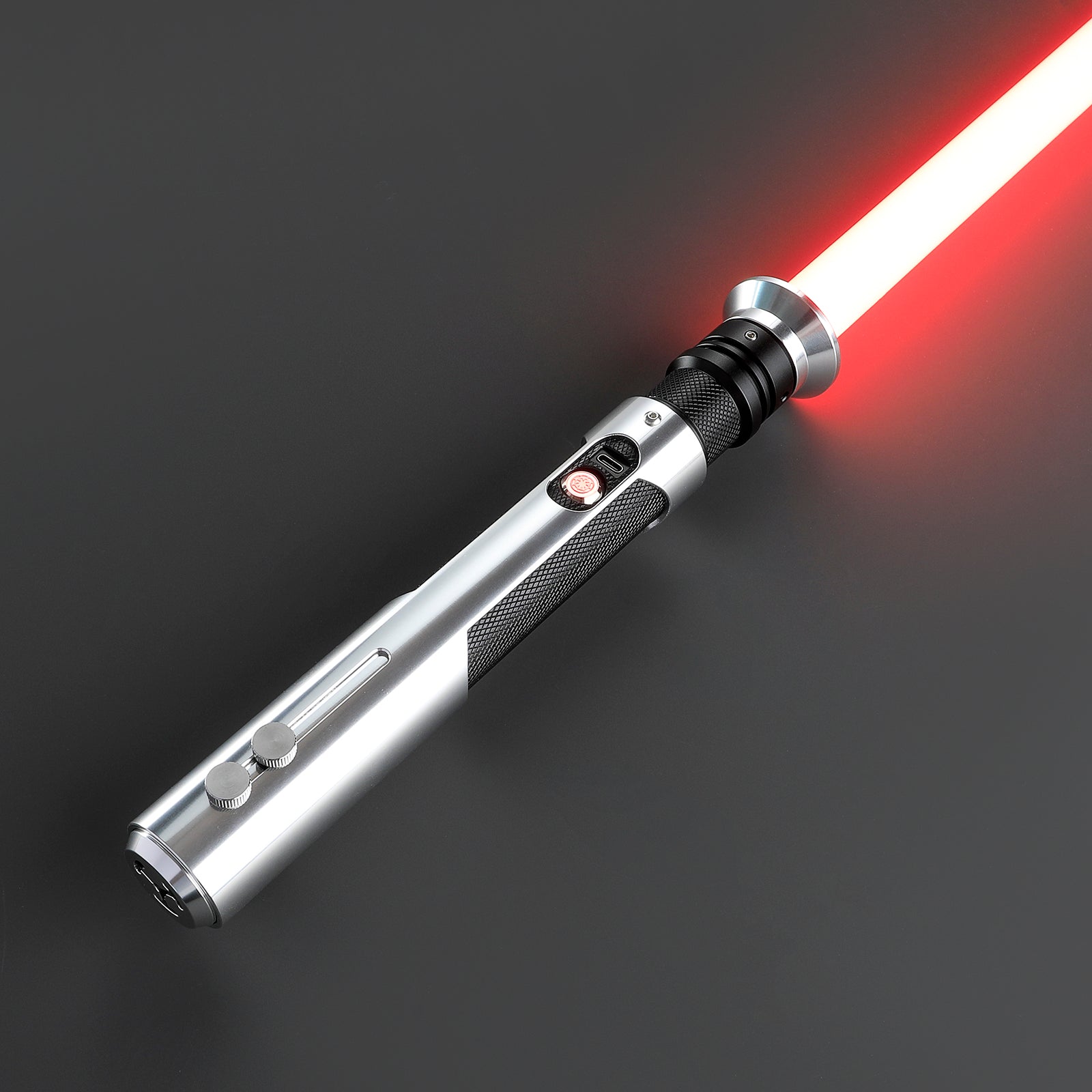 DamienSaber® Lightsaber Custom XRGB3.0 XENO3.0 Silver Saber Hilt 28.2C