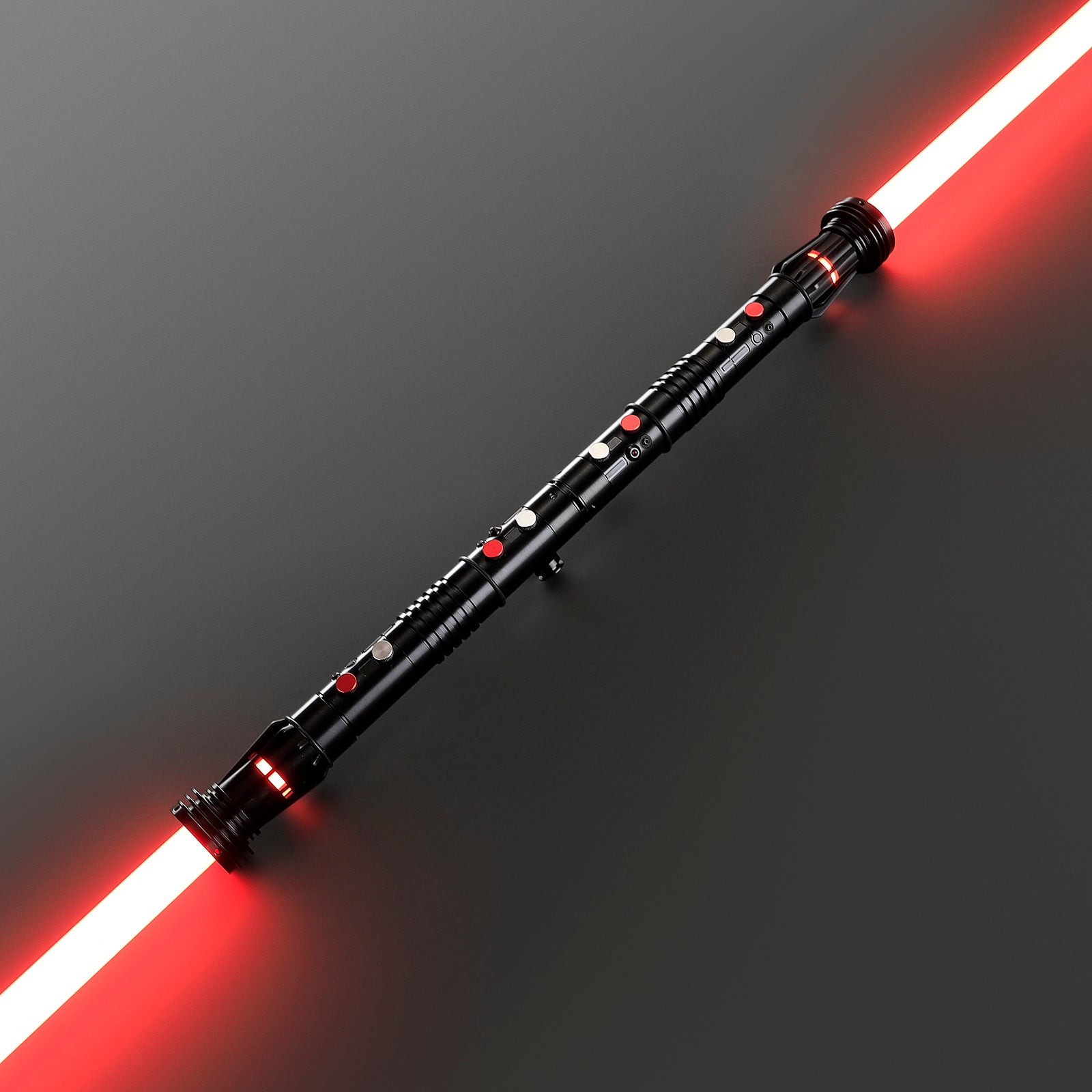 DamienSaber Lightsaber DM Saber Double Bladed Red Lightsaber Two Hilts