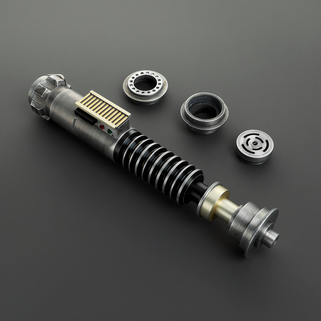 DamienSaber Lightsaber Weathered LSW Green Light Saber V5 EP6 FX Force Xenopixel 3.0 Saber Hilt 27.6CM