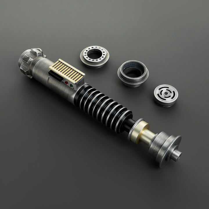 DamienSaber Lightsaber Weathered LSW Green Light Saber V5 EP6 FX Force Xenopixel 3.0 Saber Hilt 27.6CM
