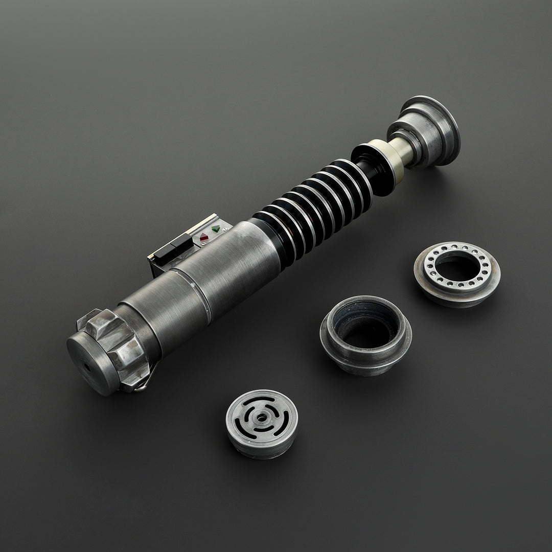 DamienSaber Lightsaber Weathered LSW Green Light Saber V5 EP6 FX Force Xenopixel 3.0 Saber Hilt 27.6CM