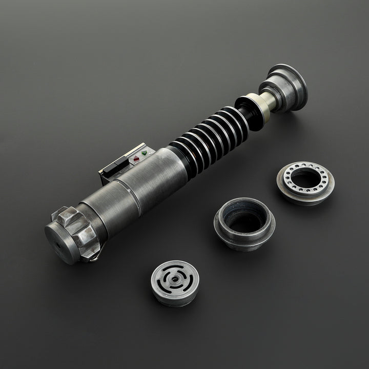 DamienSaber Lightsaber Weathered LSW Green Light Saber V5 EP6 FX Force Xenopixel 3.0 Saber Hilt 27.6CM