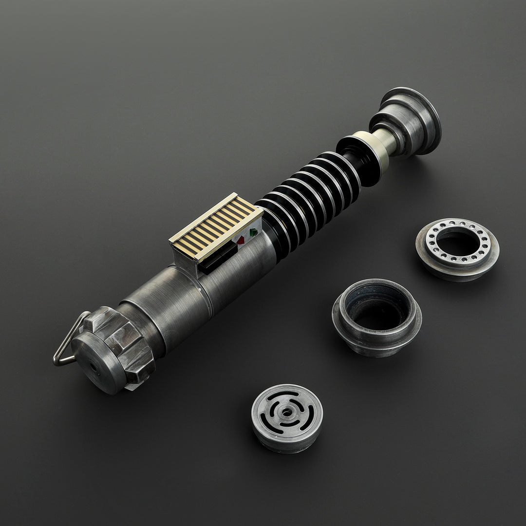DamienSaber Lightsaber Weathered LSW Green Light Saber V5 EP6 FX Force Xenopixel 3.0 Saber Hilt 27.6CM