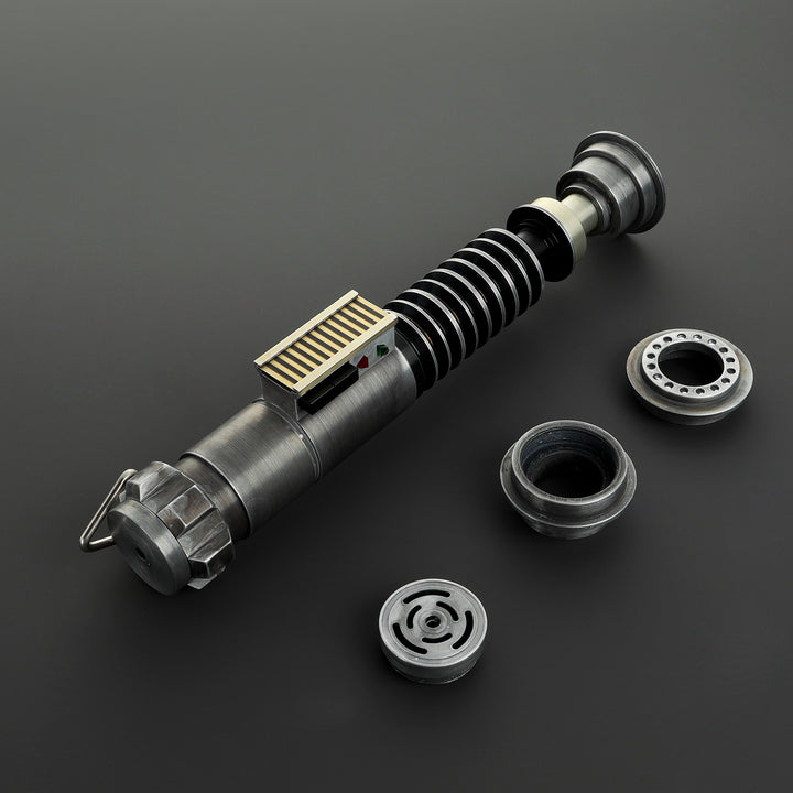 DamienSaber Lightsaber Weathered LSW Green Light Saber V5 EP6 FX Force Xenopixel 3.0 Saber Hilt 27.6CM
