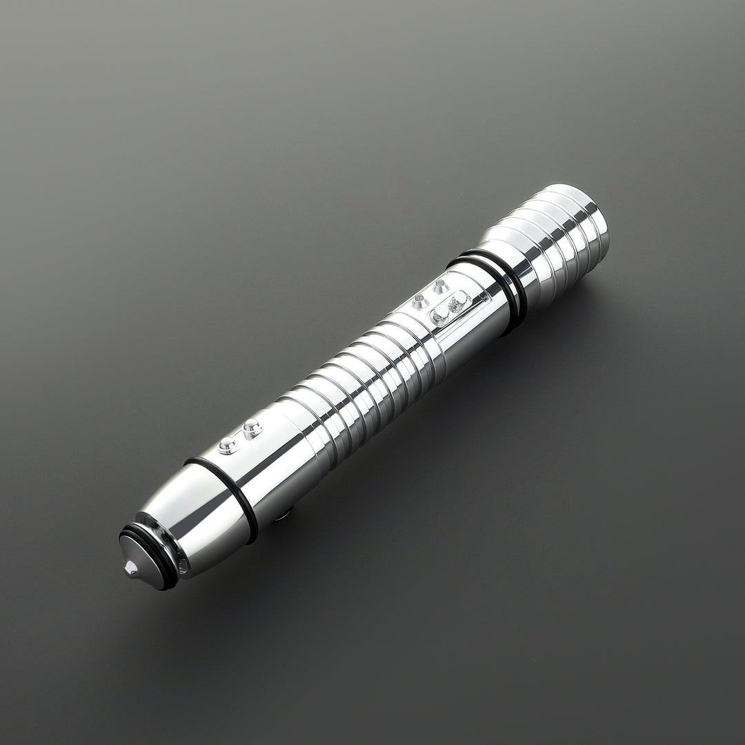 DamienSaber Lightsaber Kit Fisto Light Saber Proffie2.2 Green Bladed Pogo Core Short Metal Hilt 26.8CM