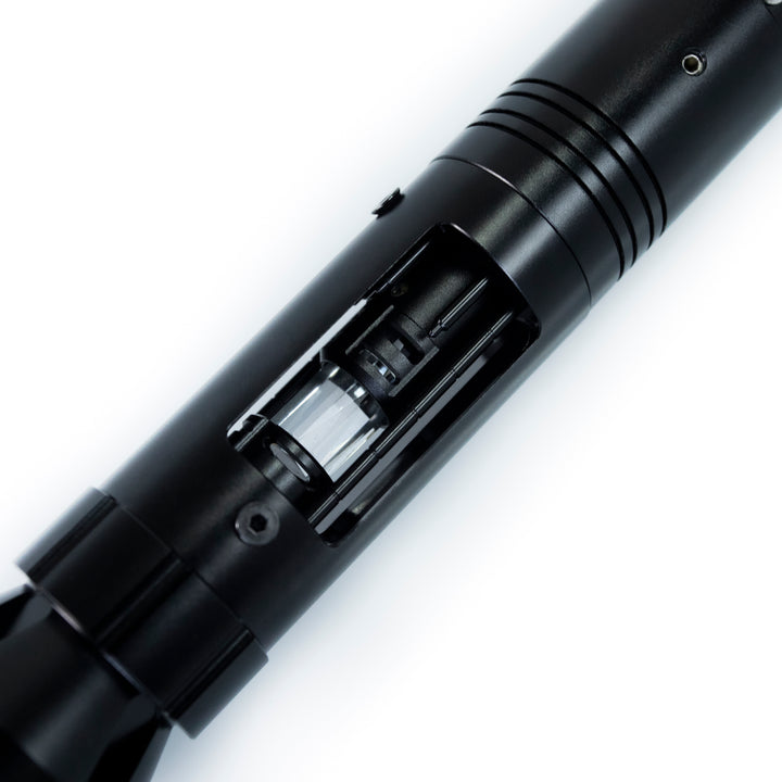 DamienSaber Lightsaber Starkiller V1 Light Saber SK1 Crystal Black Hilt 32CM