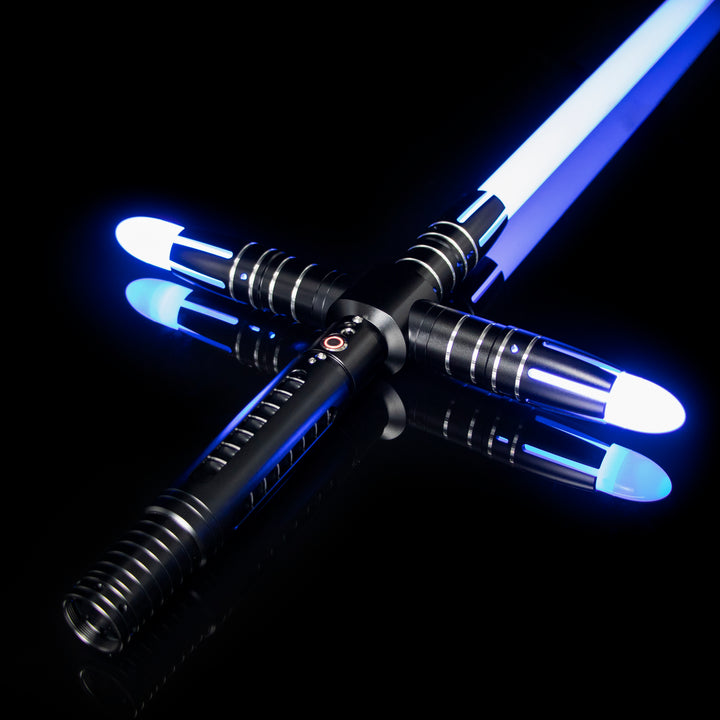 DamienSaber Lightsaber Crossguard Light Saber XRGB3.0 Three Blades Black 33CM