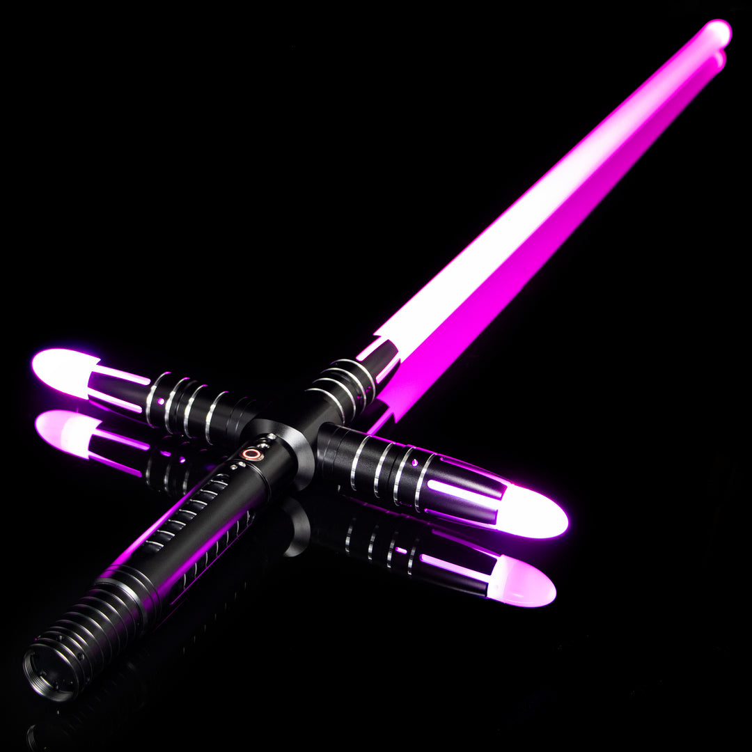 DamienSaber Lightsaber Crossguard Light Saber XRGB3.0 Three Blades Black 33CM