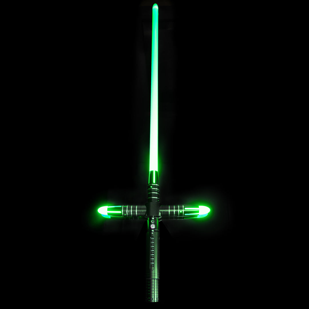 DamienSaber Lightsaber Crossguard Light Saber XRGB3.0 Three Blades Black 33CM