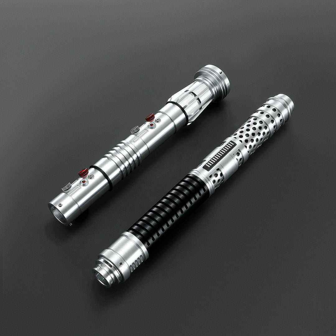 DamienSaber Lightsaber Maul DM Saber Double Bladed Red Lightsaber Two Hilts Two Blades Hilt 61CM