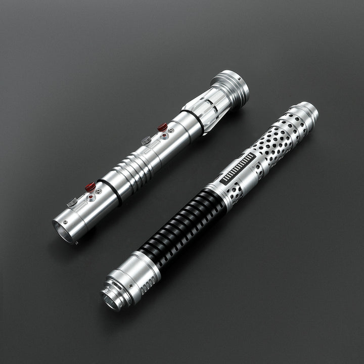 DamienSaber Lightsaber Maul DM Saber Double Bladed Red Lightsaber Two Hilts Two Blades Hilt 61CM