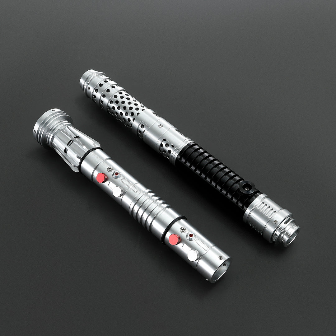 DamienSaber Lightsaber Maul DM Saber Double Bladed Red Lightsaber Two Hilts Two Blades Hilt 61CM