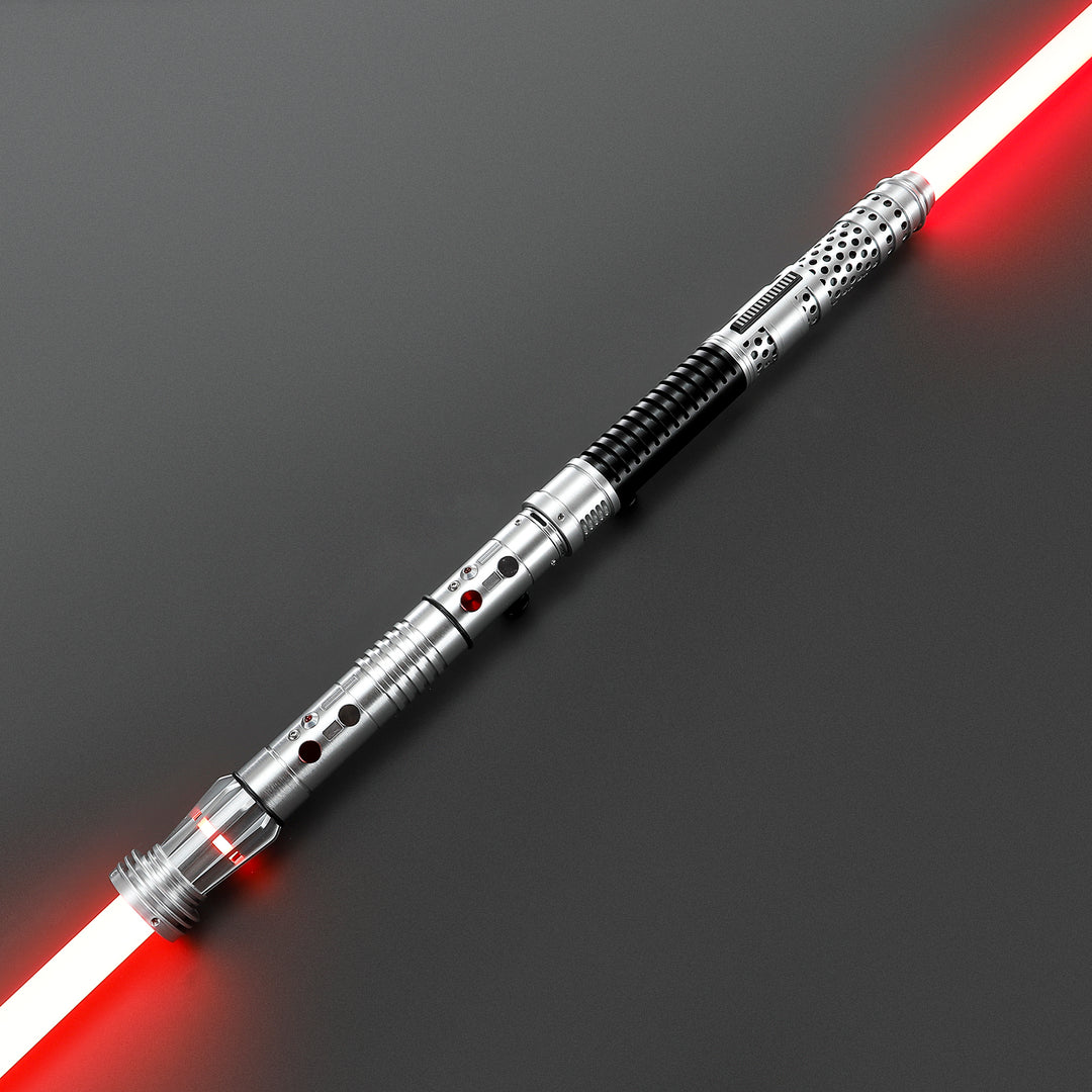 DamienSaber Lightsaber Maul DM Saber Double Bladed Red Lightsaber Two Hilts Two Blades Hilt 61CM