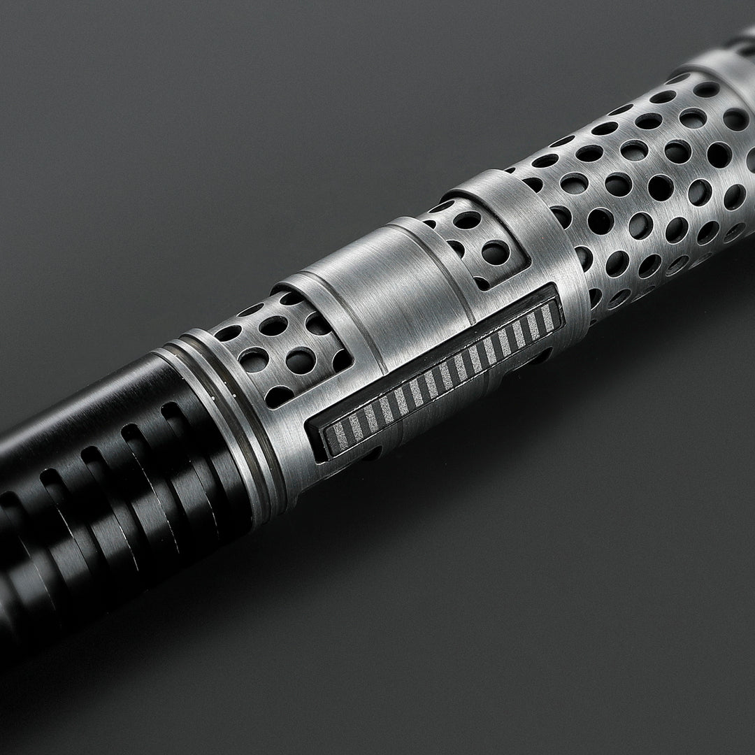 DamienSaber Lightsaber Maul DM Saber Double Bladed Red Lightsaber Two Weathered Hilts Two Blades Hilt 61CM