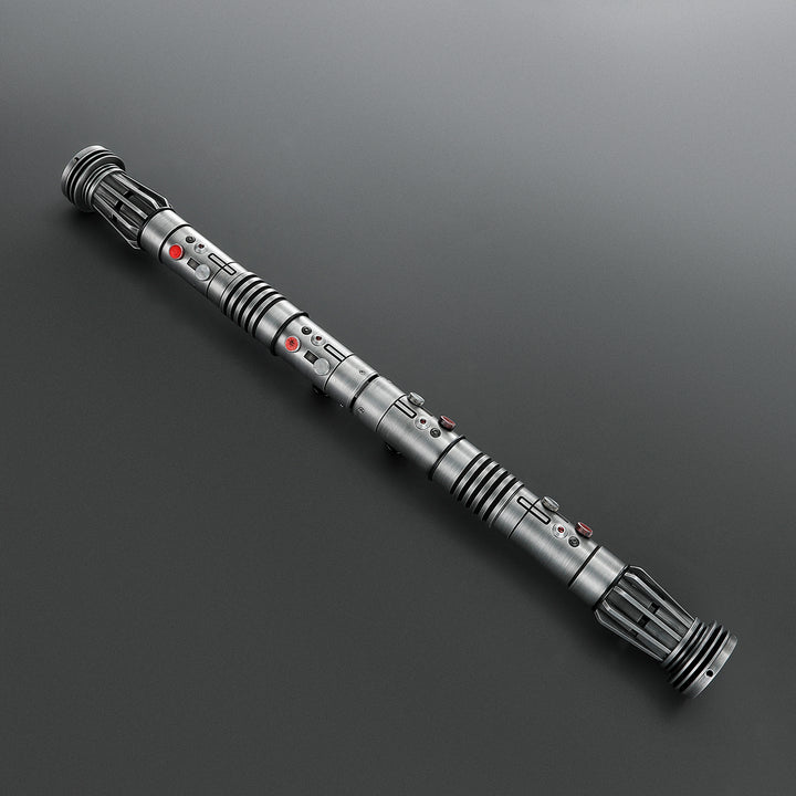 DamienSaber Lightsaber Maul DM Saber Double Bladed Red Lightsaber Two Weathered Hilts Two Blades Hilt 57.5CM