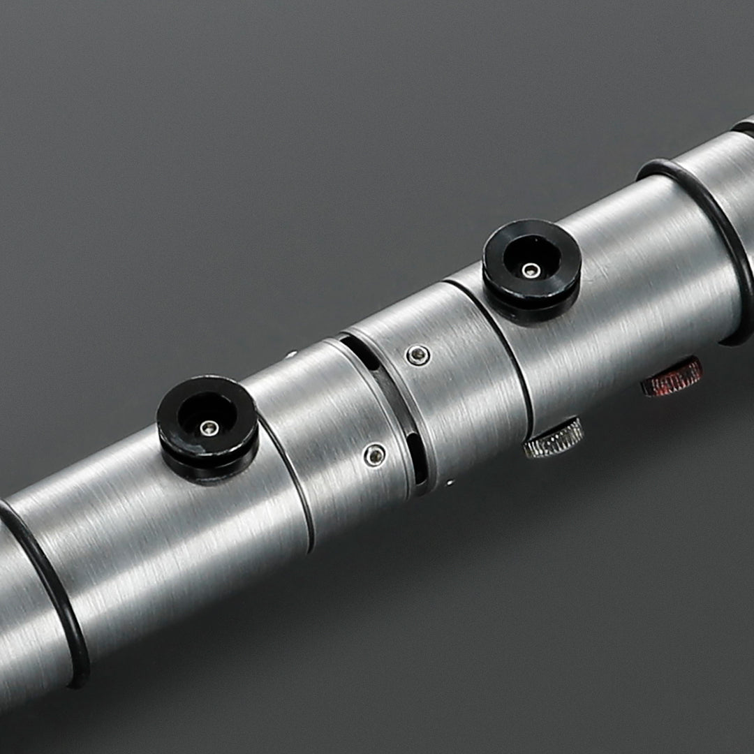 DamienSaber Lightsaber Maul DM Saber Double Bladed Red Lightsaber Two Weathered Hilts Two Blades Hilt 57.5CM