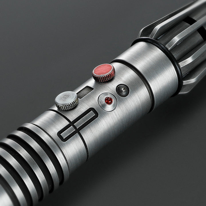 DamienSaber Lightsaber Maul DM Saber Double Bladed Red Lightsaber Two Weathered Hilts Two Blades Hilt 57.5CM