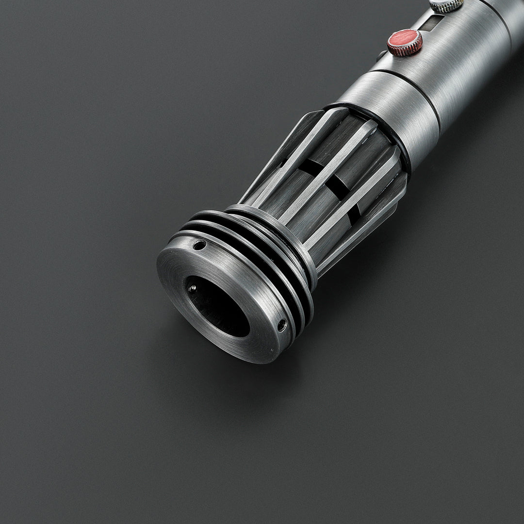 DamienSaber Lightsaber Maul DM Saber Double Bladed Red Lightsaber Two Weathered Hilts Two Blades Hilt 57.5CM