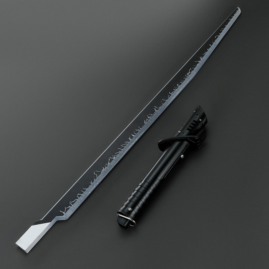 DamienSaber Lightsaber Custom Mandalorian Darksaber SE Lightsaber Affordable Version Metal Hilt