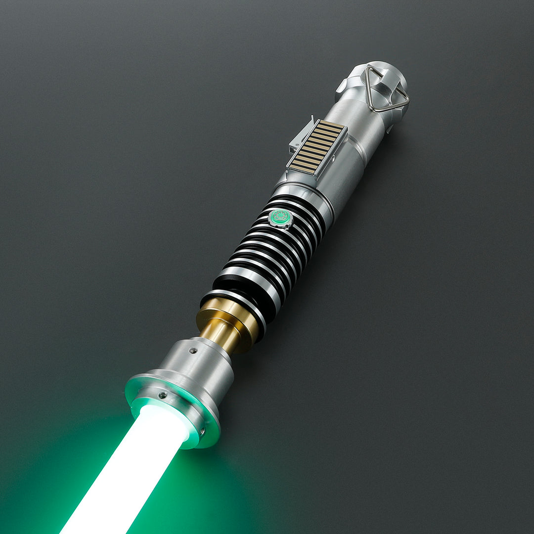 DamienSaber® Lightsaber LUKE LSW V2 Eco POGO Core Green Light Saber FX Heavy Dueling Hilt 27.3CM