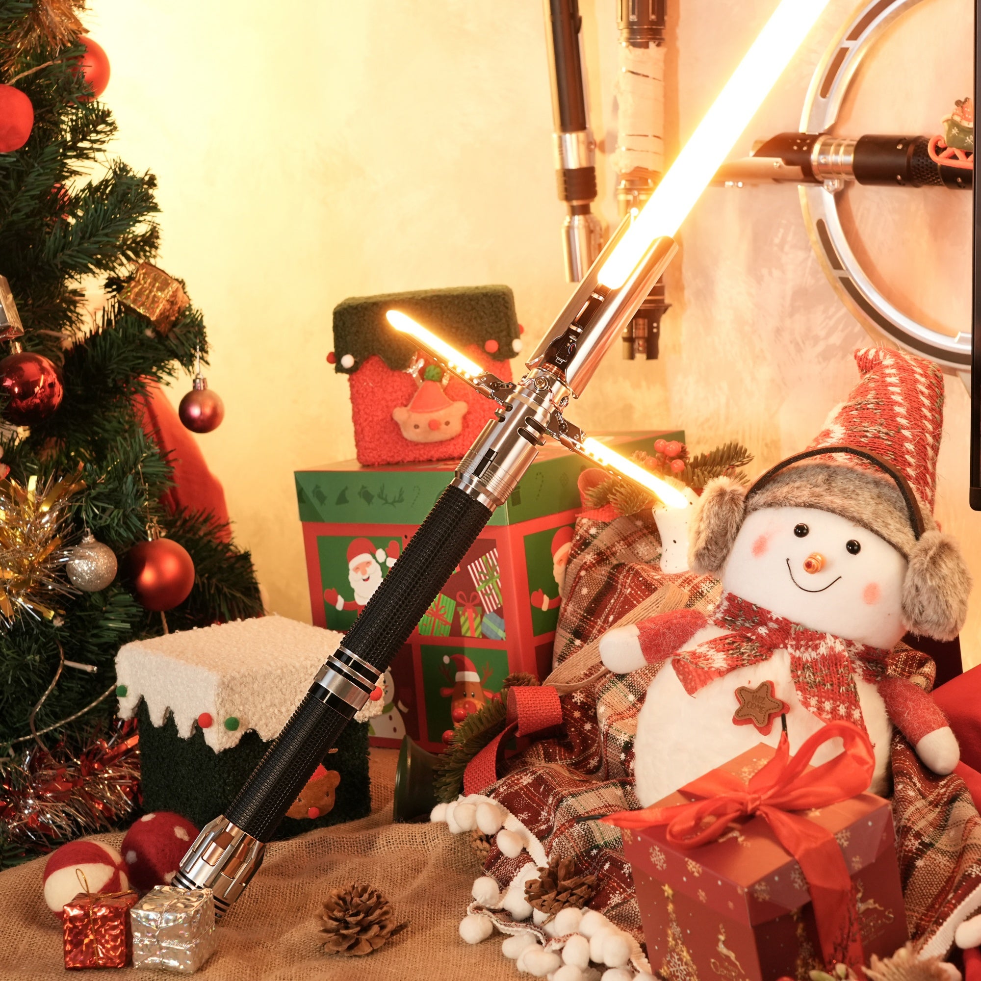 DamienSaber Lightsaber Kestis Cross Guard Saber Xenopixel V3 Pogo Core