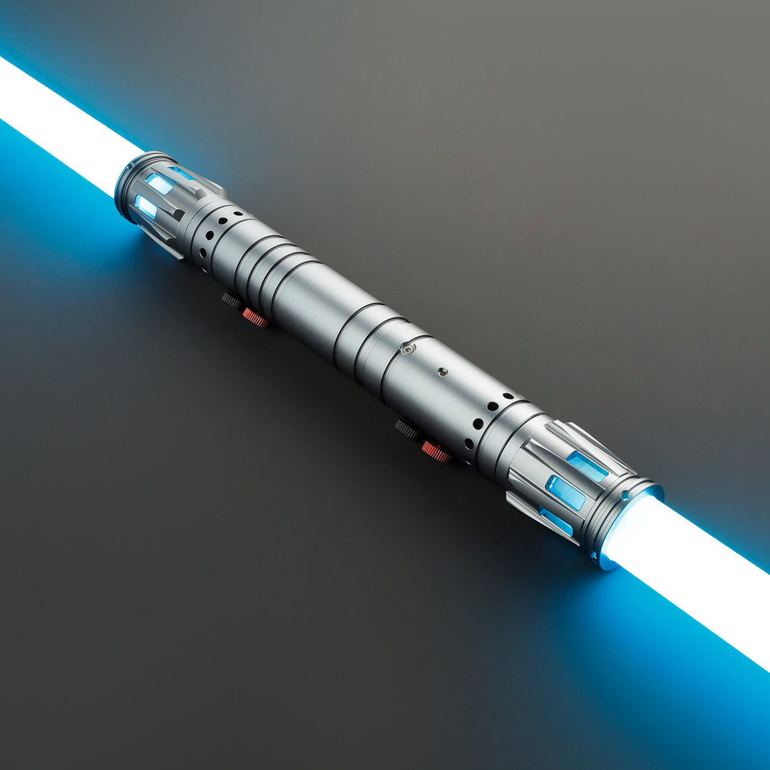 DamienSaber Lightsaber Double Bladed Light Saber Infinite Color Changing Hilt 28.5CM