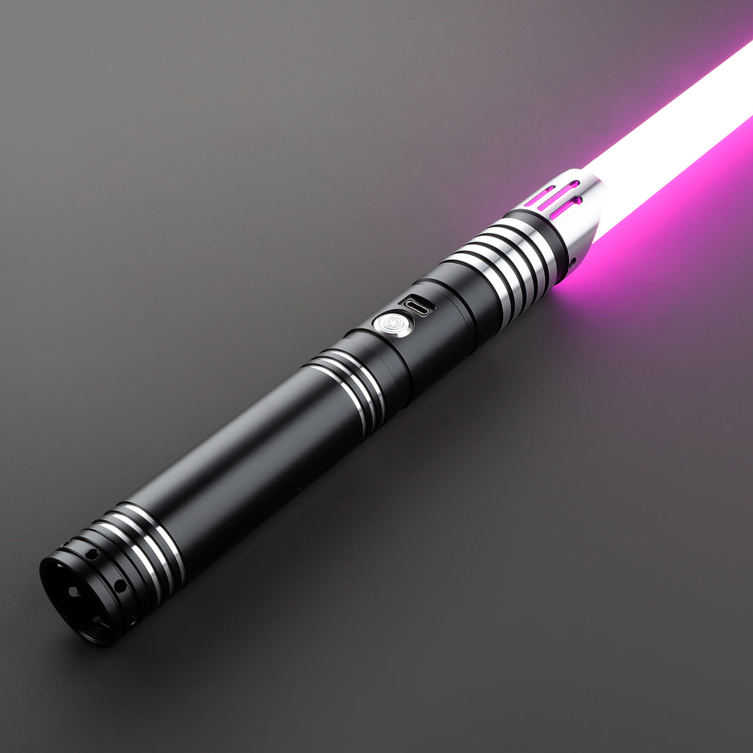 DamienSaber Lightsaber Combat Single Bladed Light Saber with Polycarbonate Blade Hilt 26.5CM