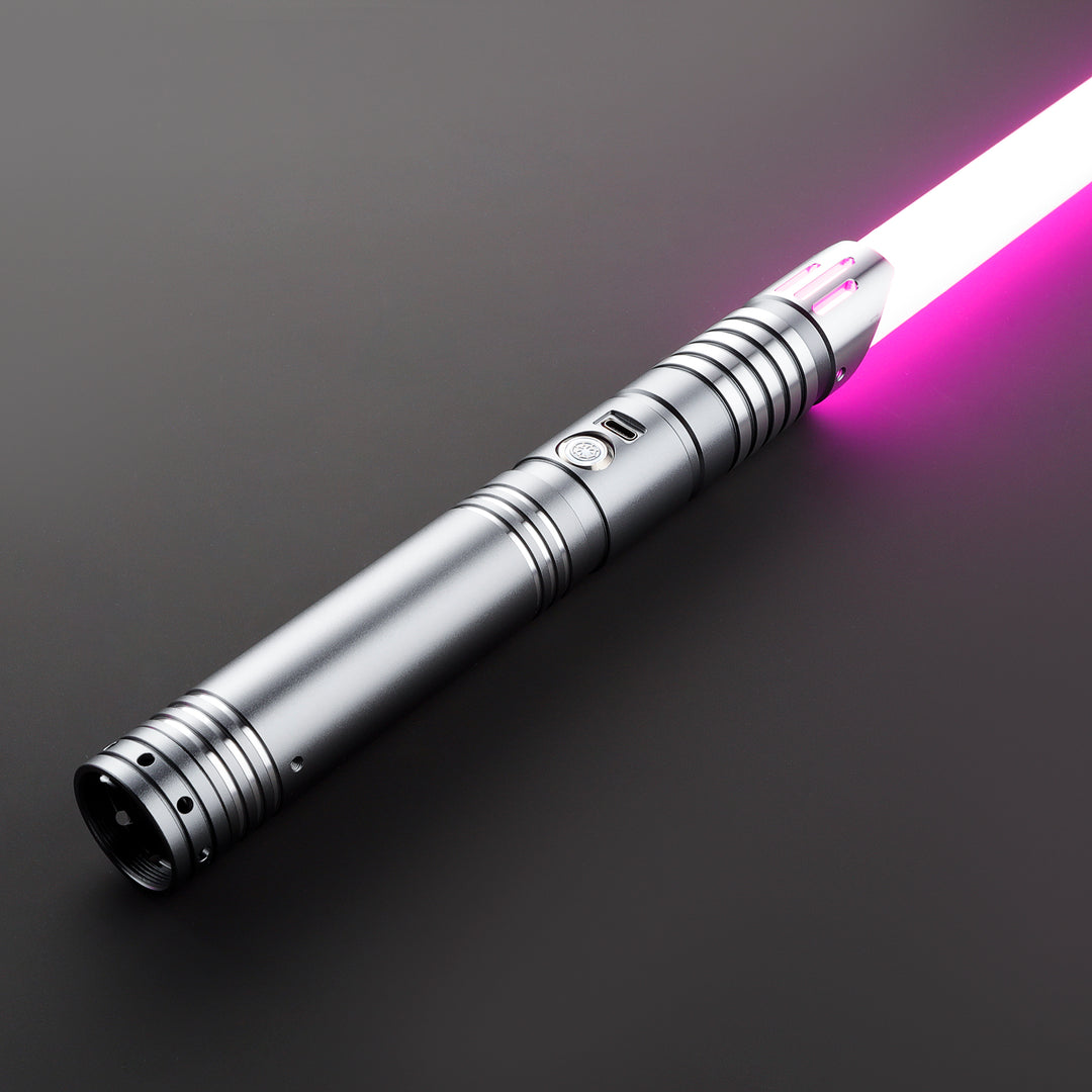 DamienSaber Lightsaber Combat Single Bladed Light Saber with Polycarbonate Blade Hilt 26.5CM