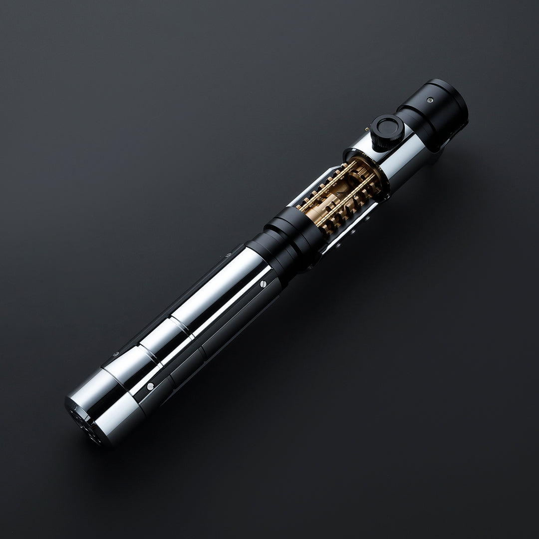 DamienSaber Lightsaber Starkiller V1 Light Saber with Crystal XENO3.0 Pogo Core Bluetooth Hilt 29CM