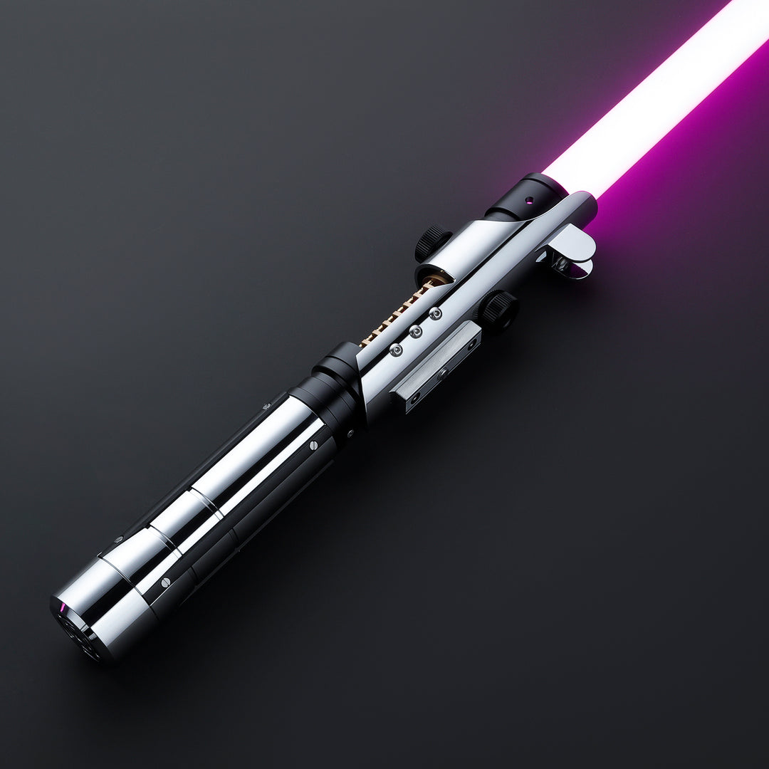 DamienSaber Lightsaber Starkiller V1 Light Saber with Crystal XENO3.0 Pogo Core Bluetooth Hilt 29CM