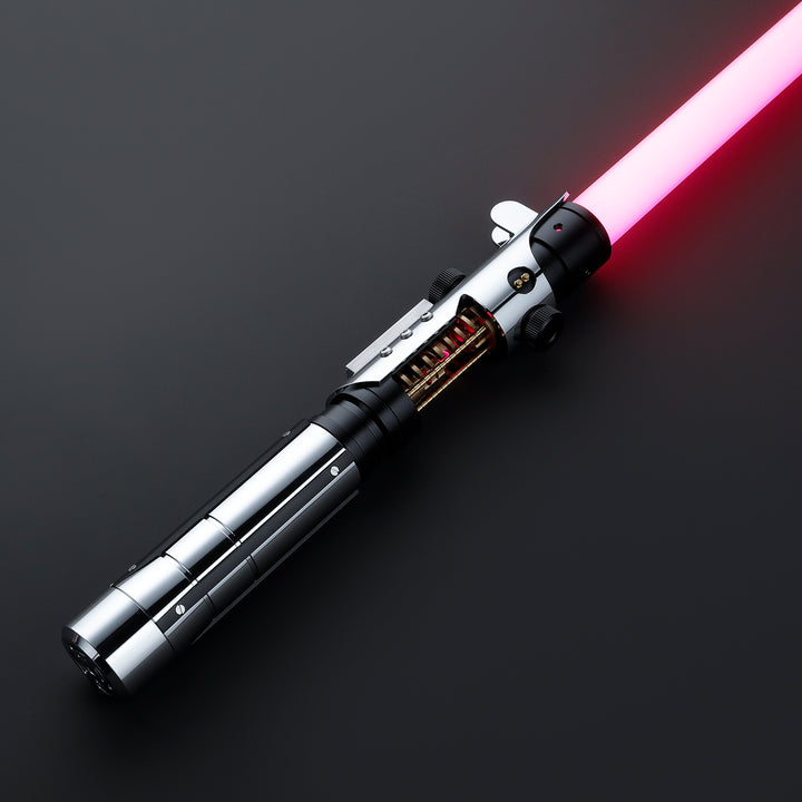 DamienSaber Lightsaber Starkiller V1 Light Saber with Crystal XENO3.0 Pogo Core Bluetooth Hilt 29CM