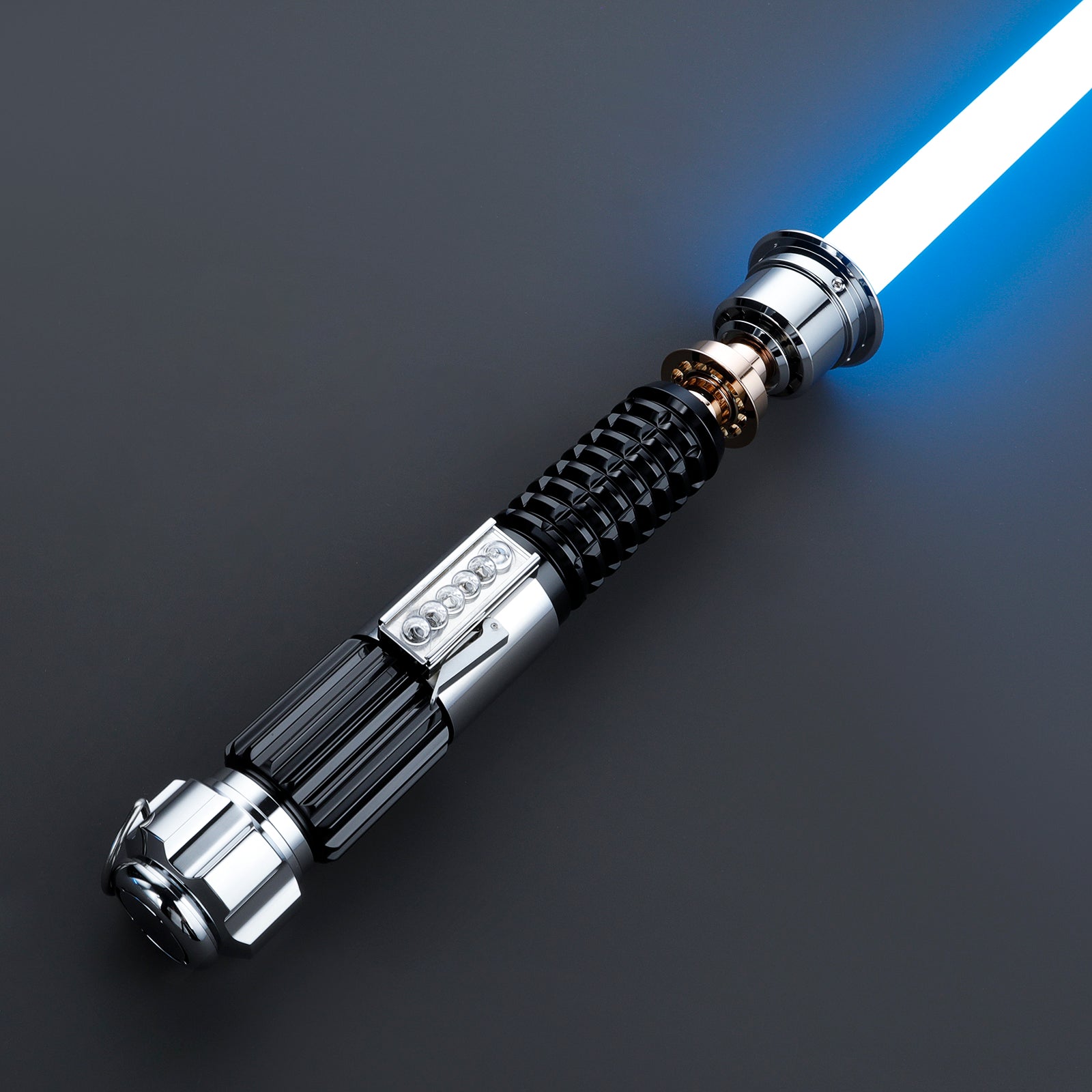DamienSaber® Lightsaber Obi OWK Light Saber Blue Obi EP4 FX Hilt 28CM