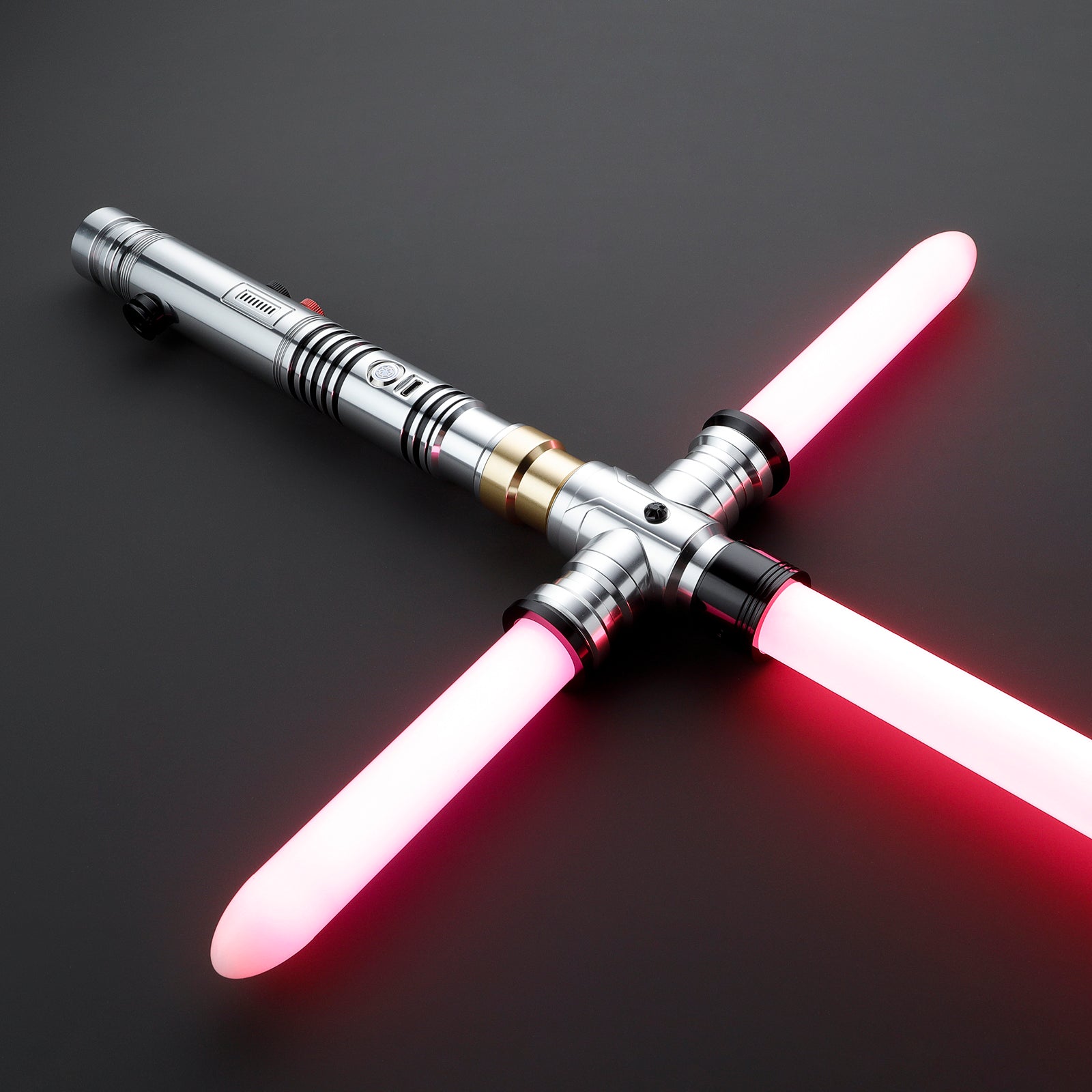 DamienSaber® Lightsaber Crossguard Three Blades Light Saber Xenopixel