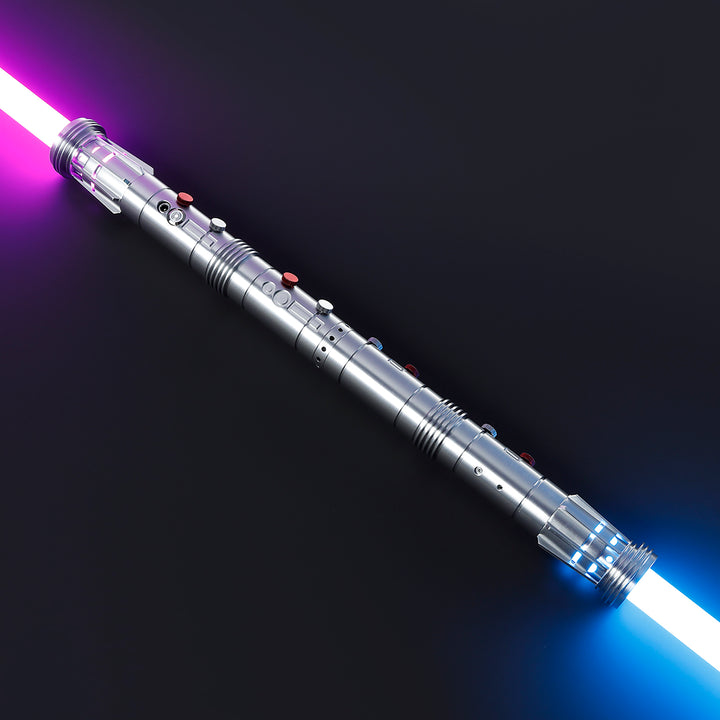 DamienSaber Lightsaber Darth Maul Saber Double Bladed Lightsaber Two Hilts Two Blades Hilt 26CM