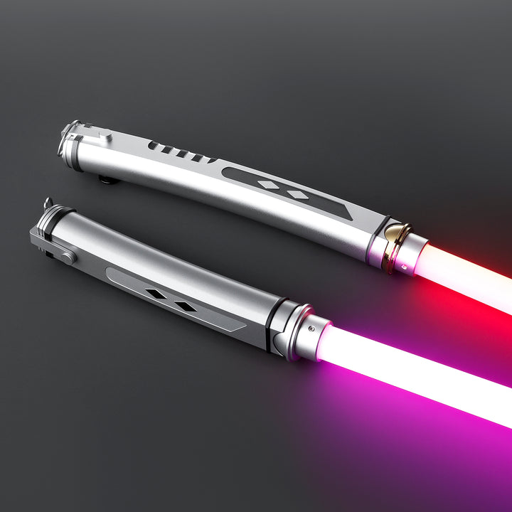 DamienSaber Lightsaber Tano Variant Light Saber Force FX White Lightsaber Double Blades & Handles