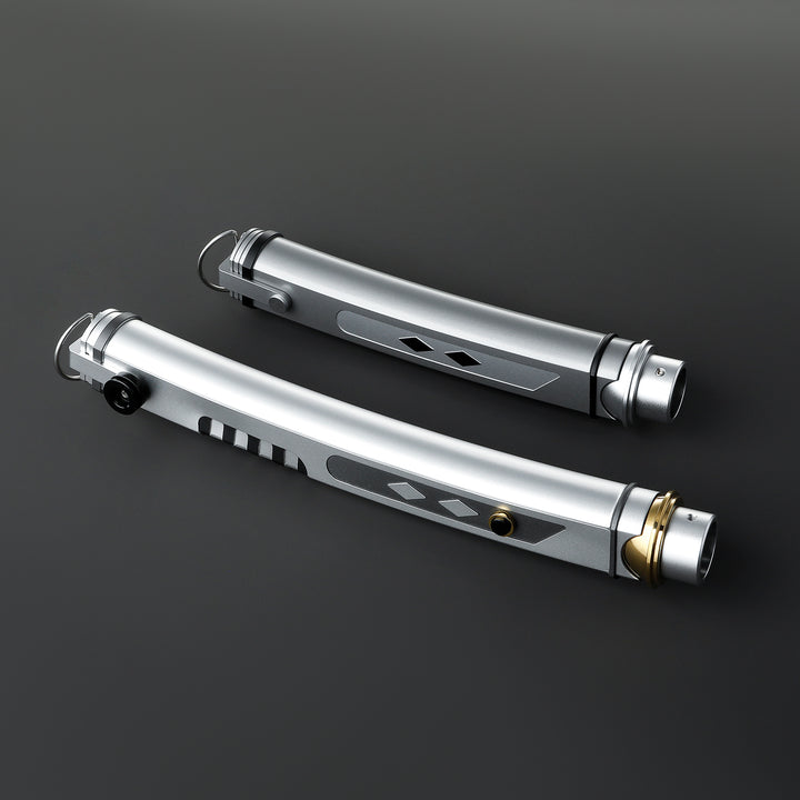 DamienSaber Lightsaber Tano Variant Light Saber Force FX White Lightsaber Double Blades & Handles