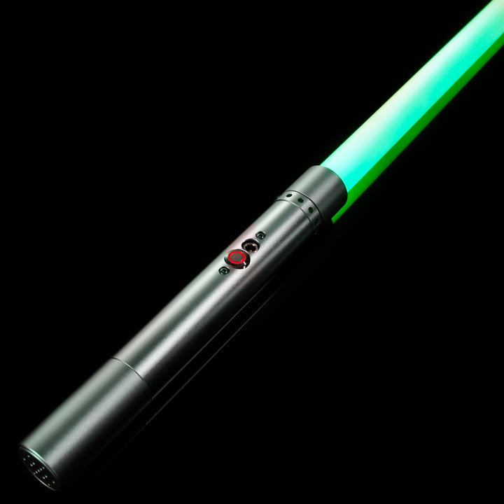 DamienSaber Lightsaber Smooth Swing Light Saber XRGB3.0 Silver Hilt 25.5CM