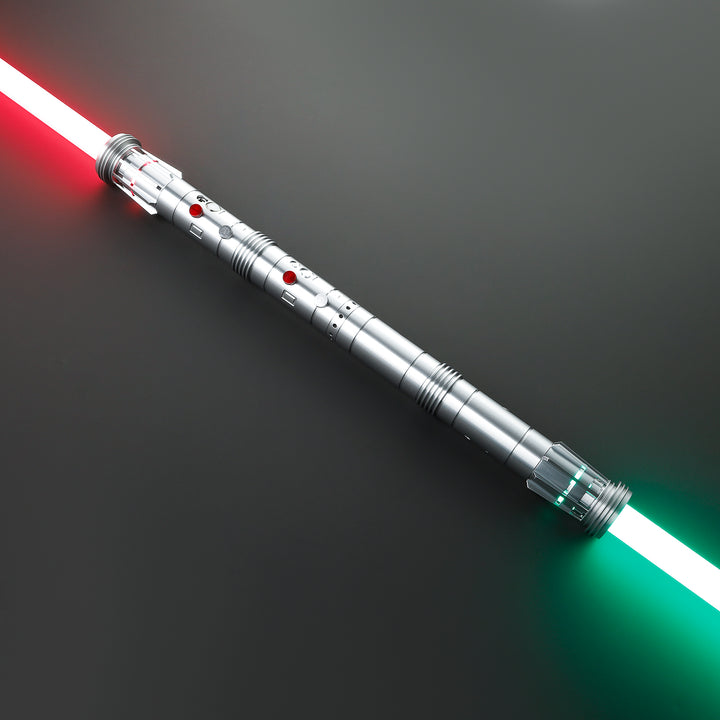 DamienSaber Lightsaber Darth Maul Saber Double Bladed Lightsaber Two Hilts Two Blades Hilt 26CM
