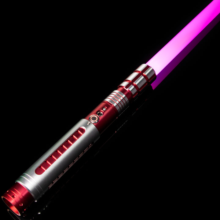 DamienSaber Lightsaber Dual Tone Light Saber Infinite Color Chaging with 34 Sound Fonts Hilt 29CM