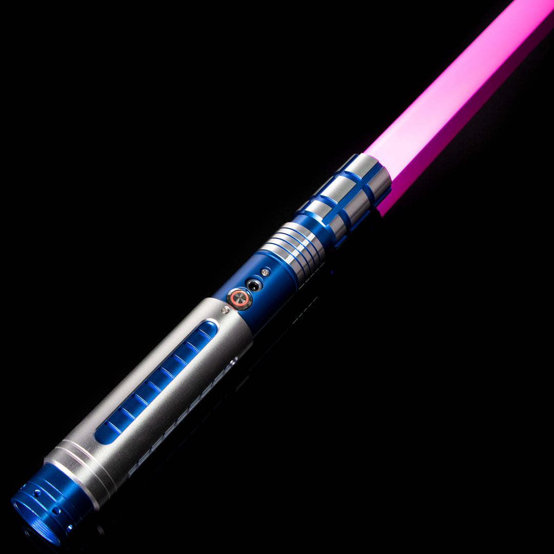 DamienSaber Lightsaber Dual Tone Light Saber Infinite Color Chaging with 34 Sound Fonts Hilt 29CM