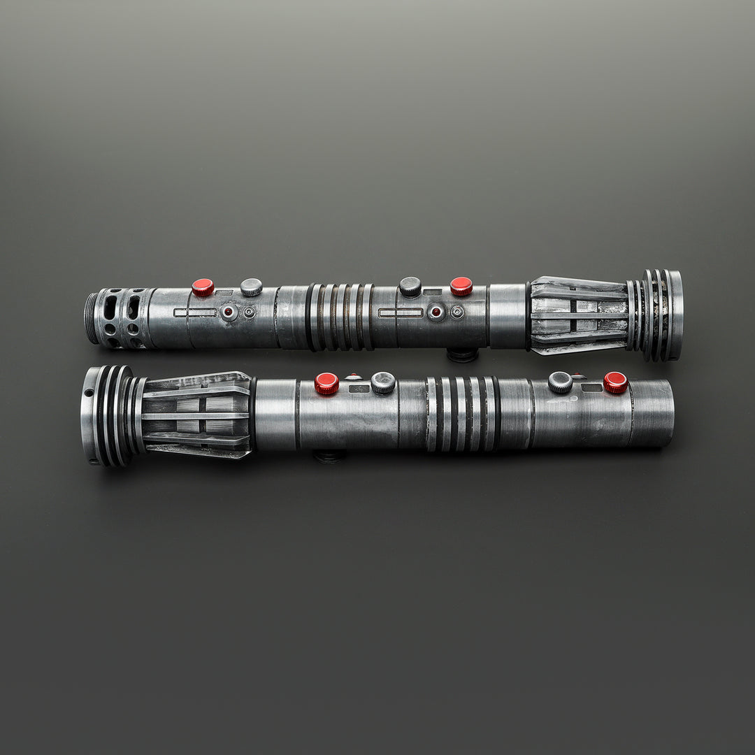 DamienSaber Lightsaber Maul & Asajj Ventress Light Saber Splitable Double Blades Hilt 63.5CM