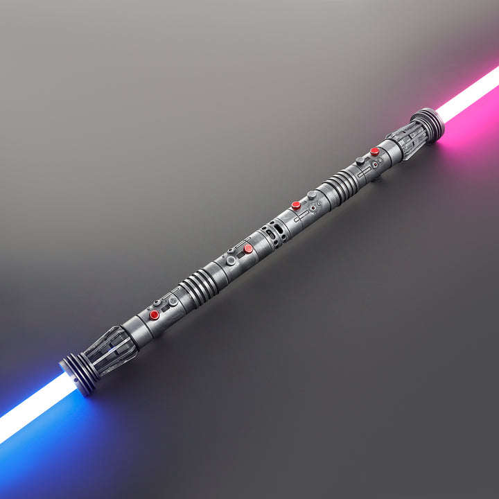 DamienSaber Lightsaber Maul & Asajj Ventress Light Saber Splitable Double Blades Hilt 63.5CM