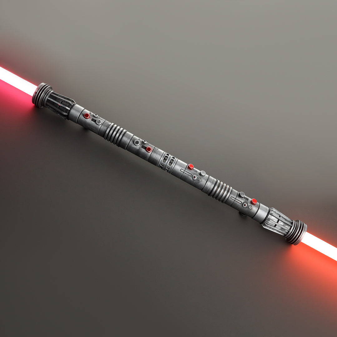 DamienSaber Lightsaber Maul & Asajj Ventress Light Saber Splitable Double Blades Hilt 63.5CM