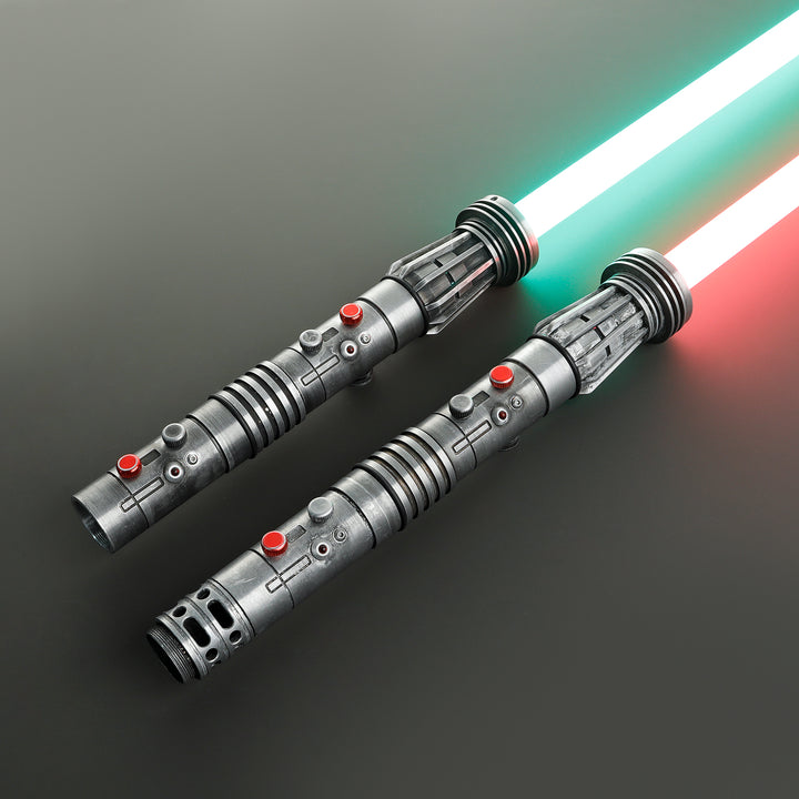 DamienSaber Lightsaber Maul & Asajj Ventress Light Saber Splitable Double Blades Hilt 63.5CM